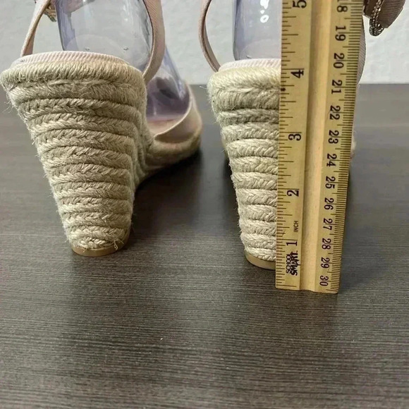 Stuart Weitzman Women's White Mykonos Closed-Toe Espadrille Wedge Shoe Size 10 - Picture 6 of 15